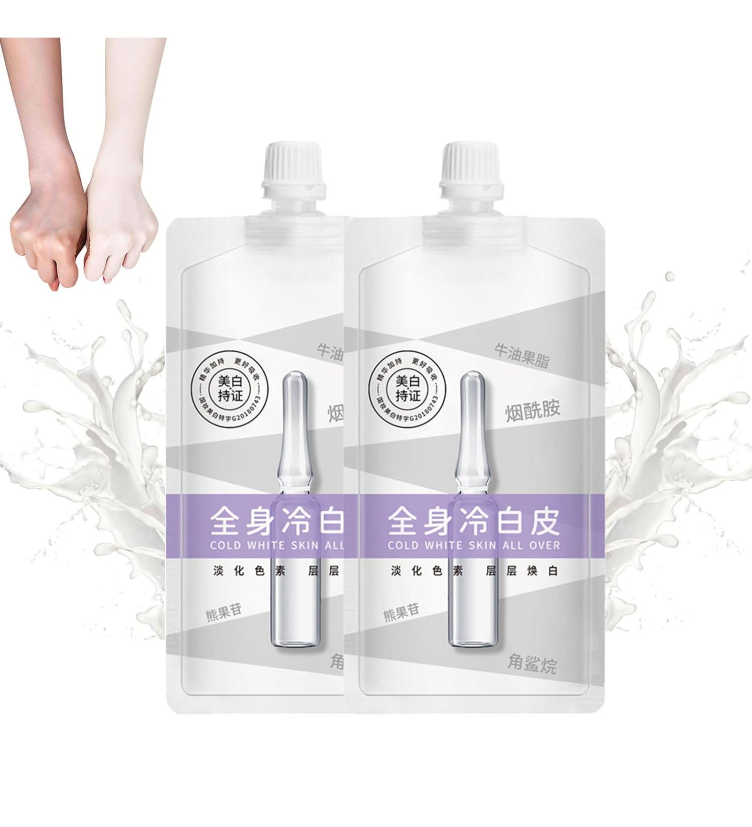 Cold White Skin All Over Japanese Skin Whitening Body Lotion Cold White Full Body Whitening Cream Whitening Moisturizing Brightening Body Lotion Whitening Body Milk For Refining Skin 200ml (2PC) - Buy Online on GoSupps.com