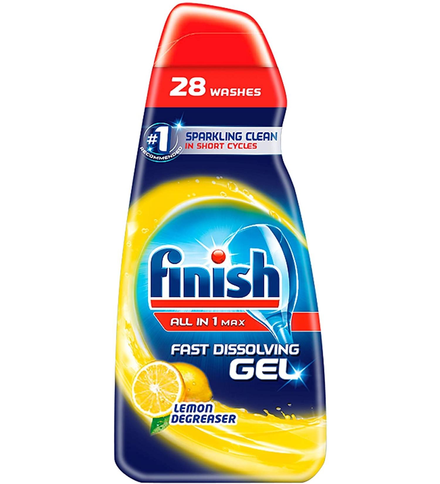 Buy Finish All in 1 Max Gel Lemon Degreaser 700ml - Powerful Multi-Surface Cleaner for Sparkling Clean Results - International Shipping Available - Buy Online on GoSupps.com