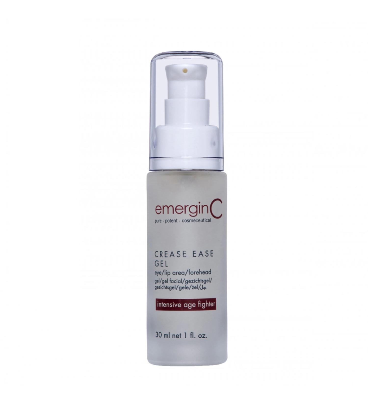 emerginC Crease Ease Gel - Anti-Aging Facial Gel with Peptides Witch Hazel & Sweet Almond - 1 Ounce (30 ml - Buy Online on GoSupps.com