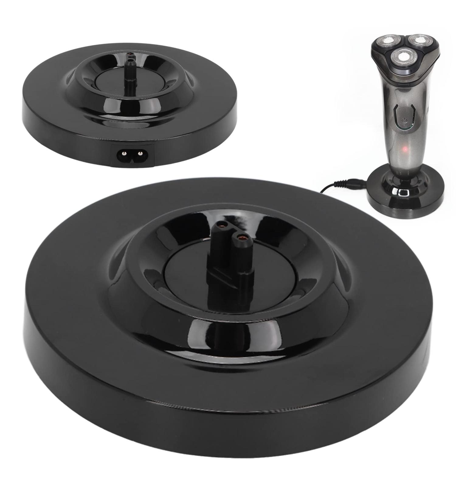 ZJchao Universal Electric Shaver Charging Stand - Replacement Base for Men's Razors | Round Shape | Black - Buy Online on GoSupps.com