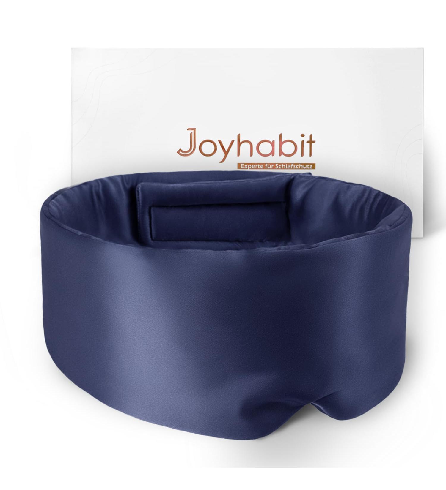 Buy Joyhabit Extra Large Silk Sleep Mask for Men & Women - Adjustable Cloud Curve Design in Deep Night Blue for Ultimate Comfort & Sleep - Buy Online on GoSupps.com
