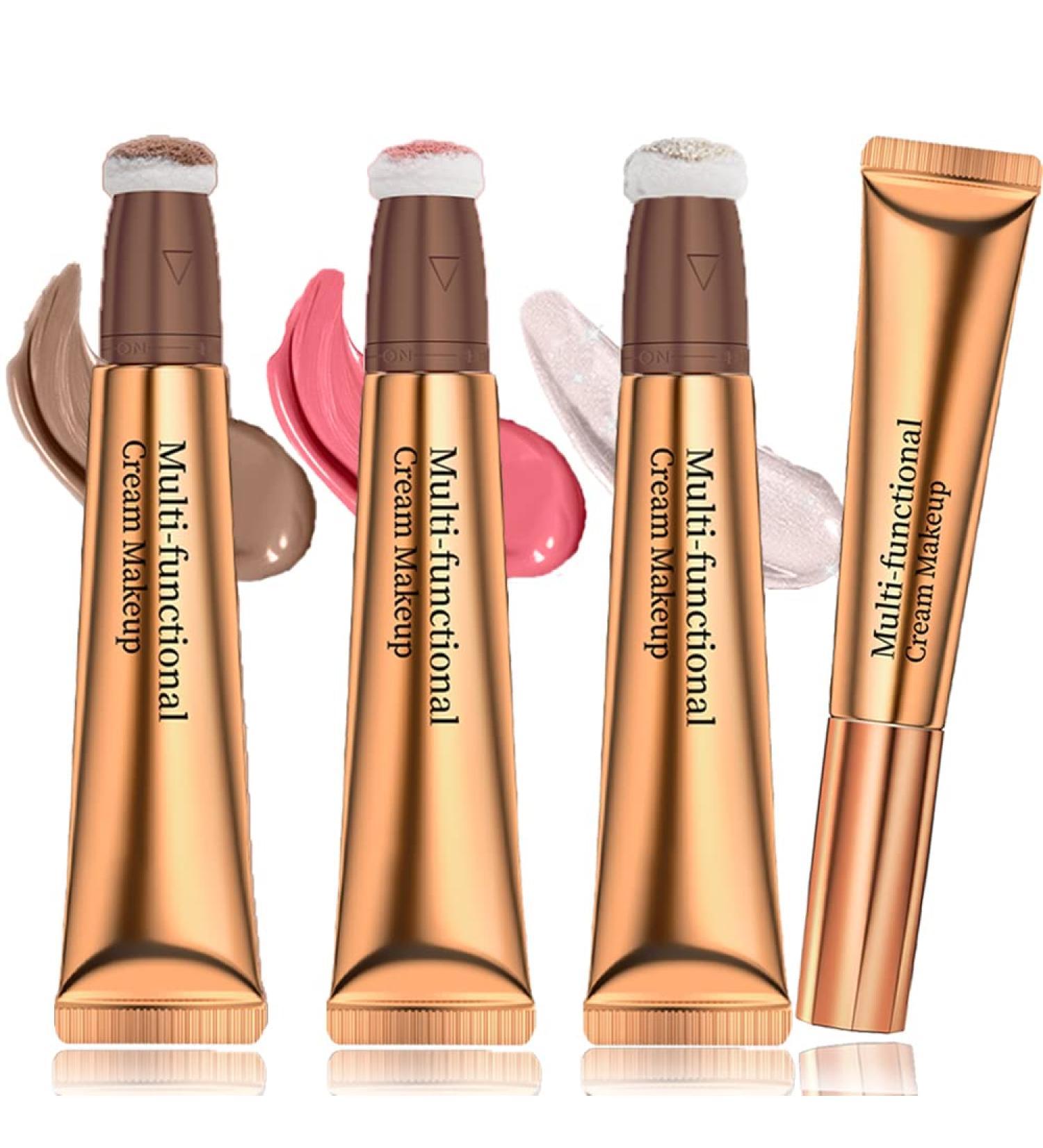Dulele 3 Pcs Cream Contour Beauty Wand Set - Liquid Face Contour Highlighter, Blusher Rouge Stick - Lightweight & Blendable Bronzer Stick (020305) - Buy Online on GoSupps.com