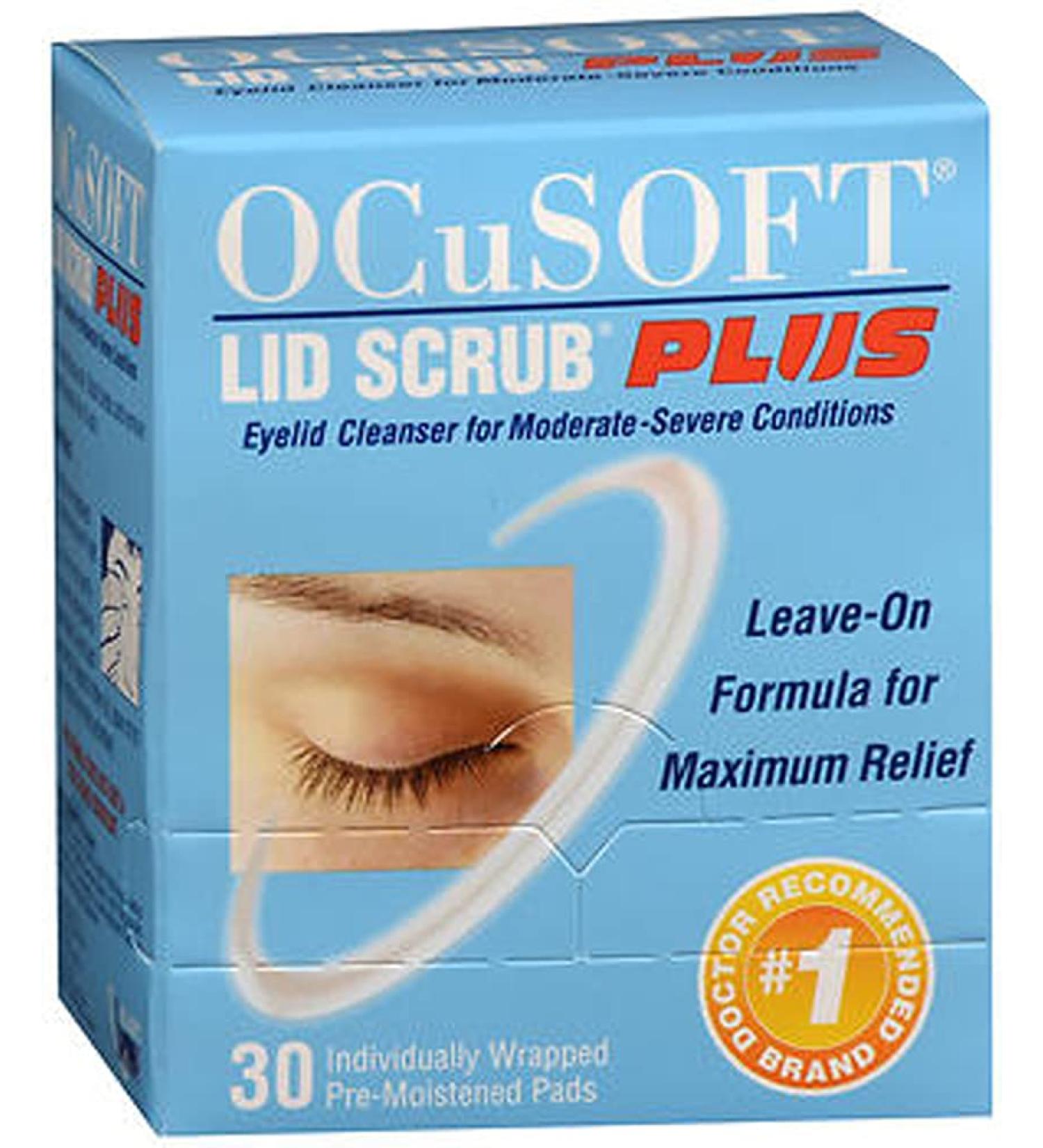 Ocusoft Lid Scrub Plus Size 30ct Ocusoft Lid Scrub Plus 30ct