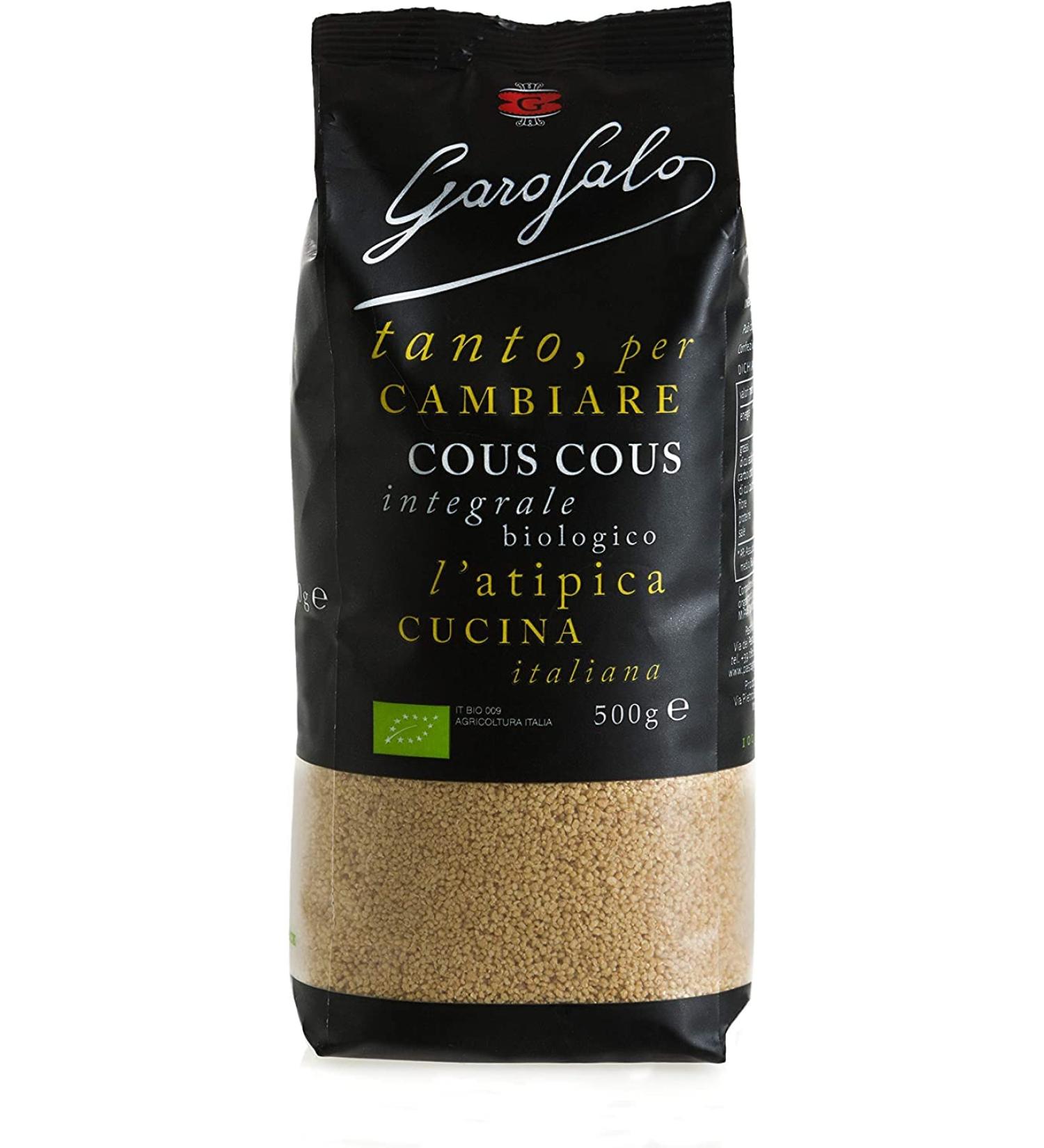  Italian Gourmet E.R. Garofalo Wholemeal Pasta Couscous Cous 6-pack of organic products 500g + Italian Gourmet Polpa 400g - Buy Online on GoSupps.com
