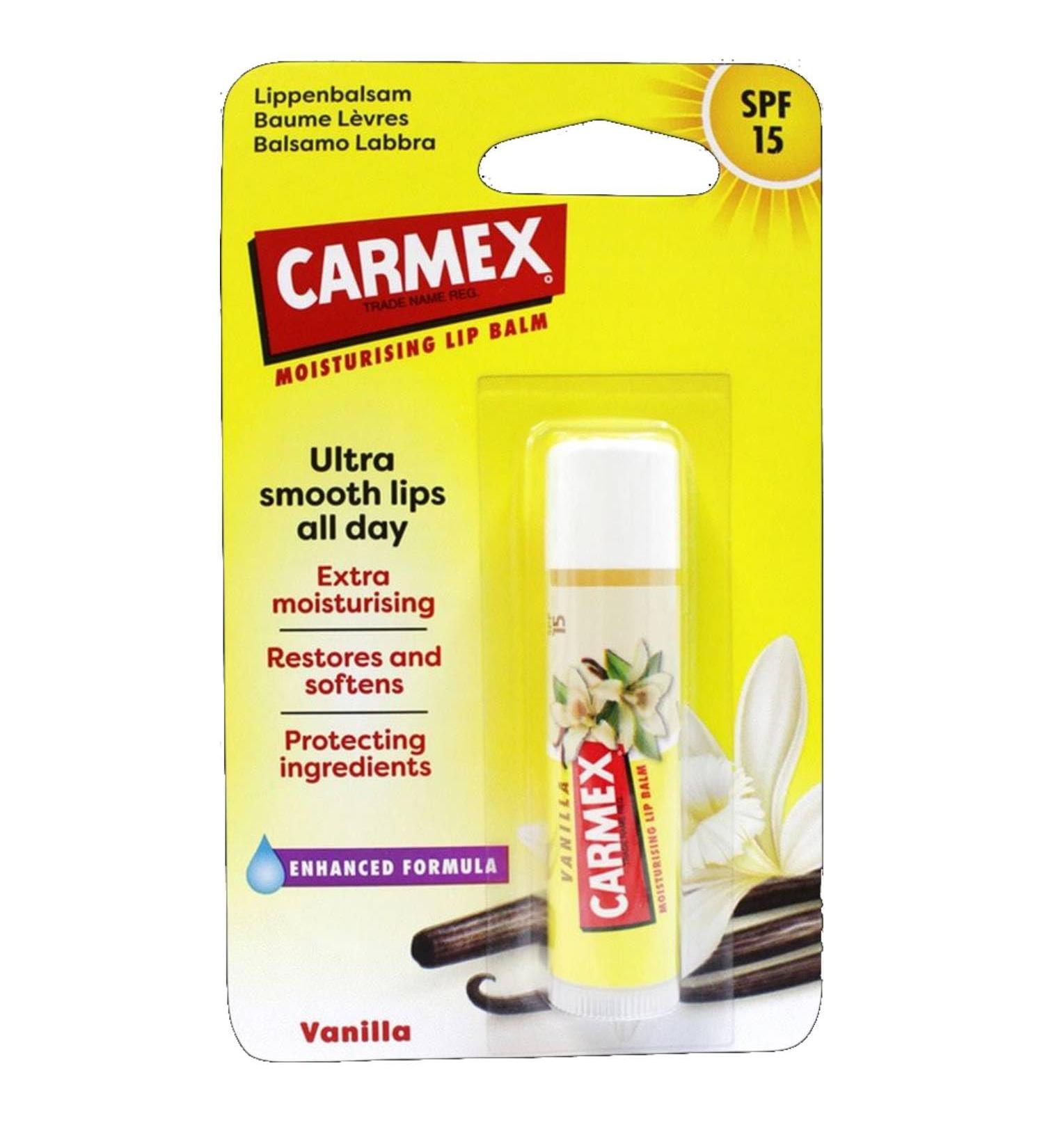  Carmex Carmex Vanilla Lip Balm Extra Moisturizing Spf 15 1 Unit - Buy Online on GoSupps.com