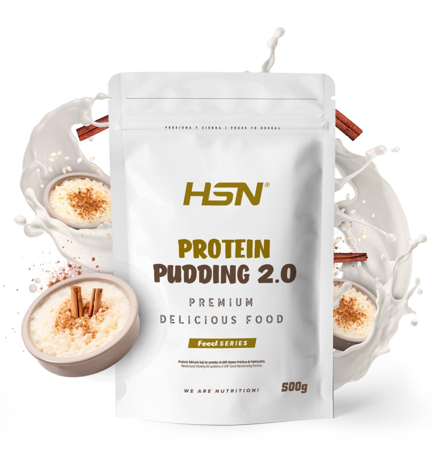  HSN HSN Protein Pudding | Rice Pudding Flavor 500g 13 servings per pack | With whey protein | Very easy to prepare | Low in calories no added sugar | Non-GMO vegan gluten-free - Buy Online on GoSupps.com