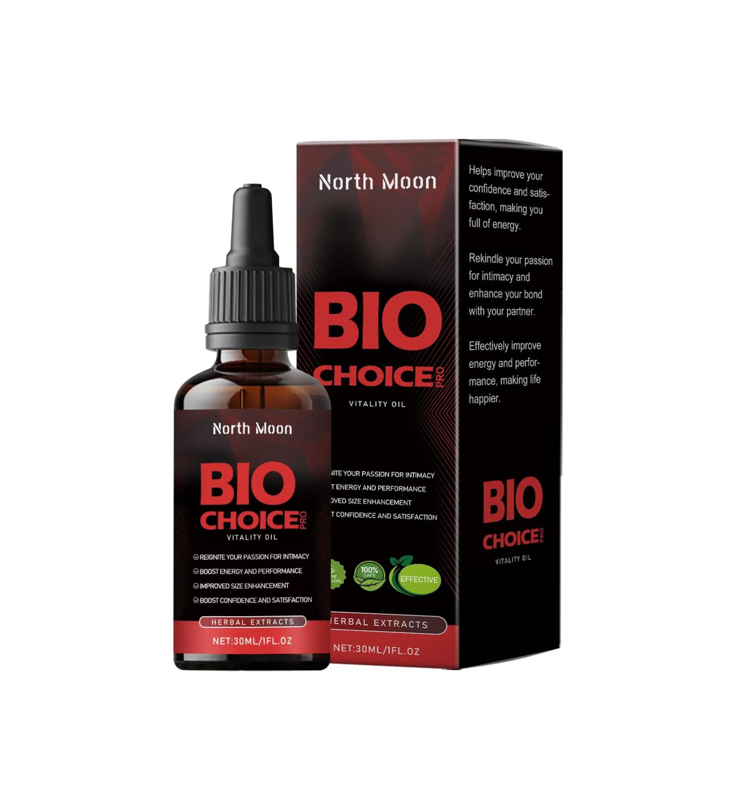 North Moon Bio Choice Pro Vitality Oil Herbal Extracts for Energy and Performance Enhancement 30ml/1fl oz - Buy Online on GoSupps.com