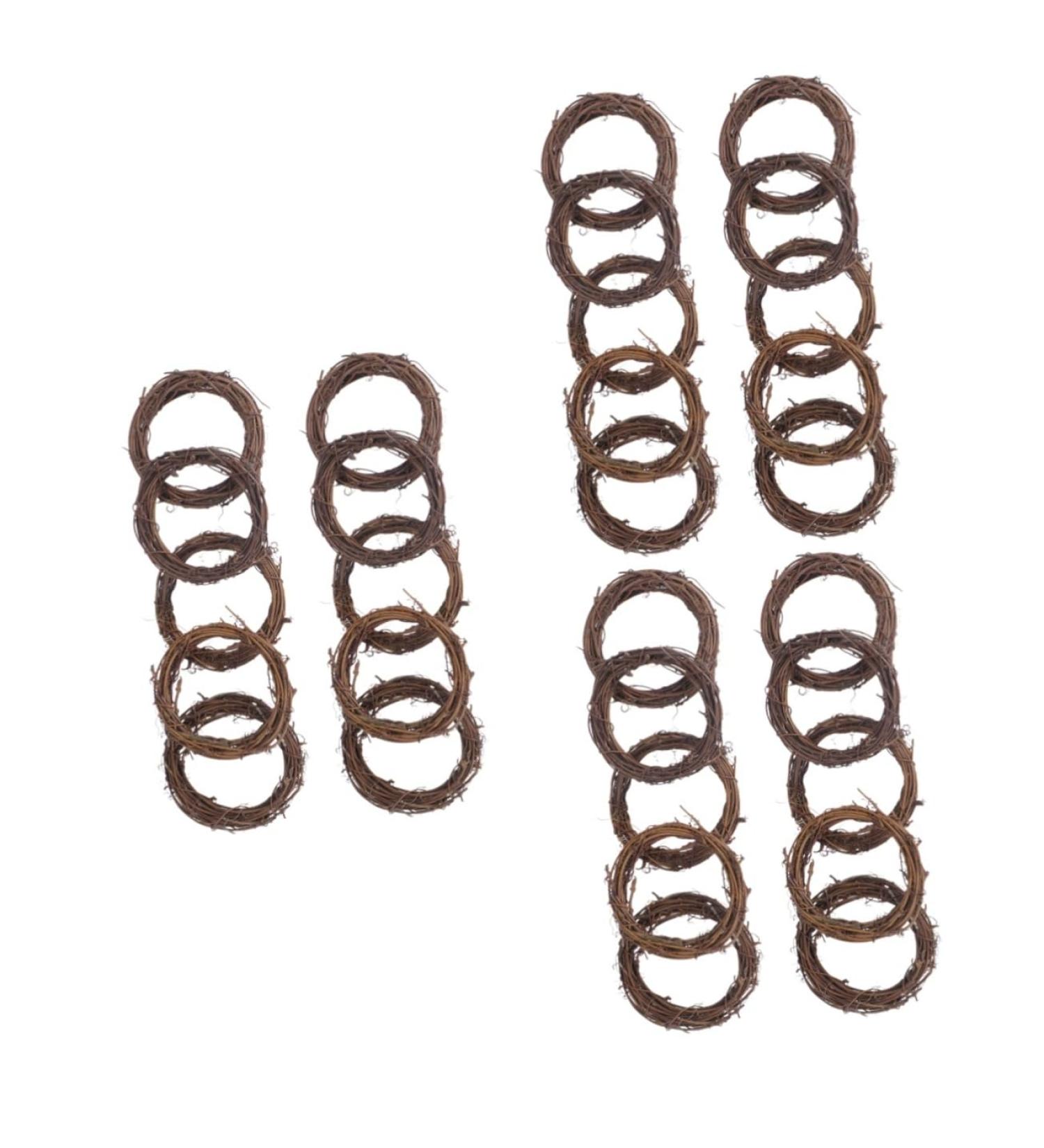 Zerodeko 30 Pcs Rustic Christmas Tree Ornament Christmas Door Garland Grapevine Wreath Garland Rattan Wreath Garland Rattan Grapevine Wreath Diy Vine Wreath Rattan Diy Wooden Wedding As Shownx3pcs 8X8cmx3pcs - Buy Online on GoSupps.com