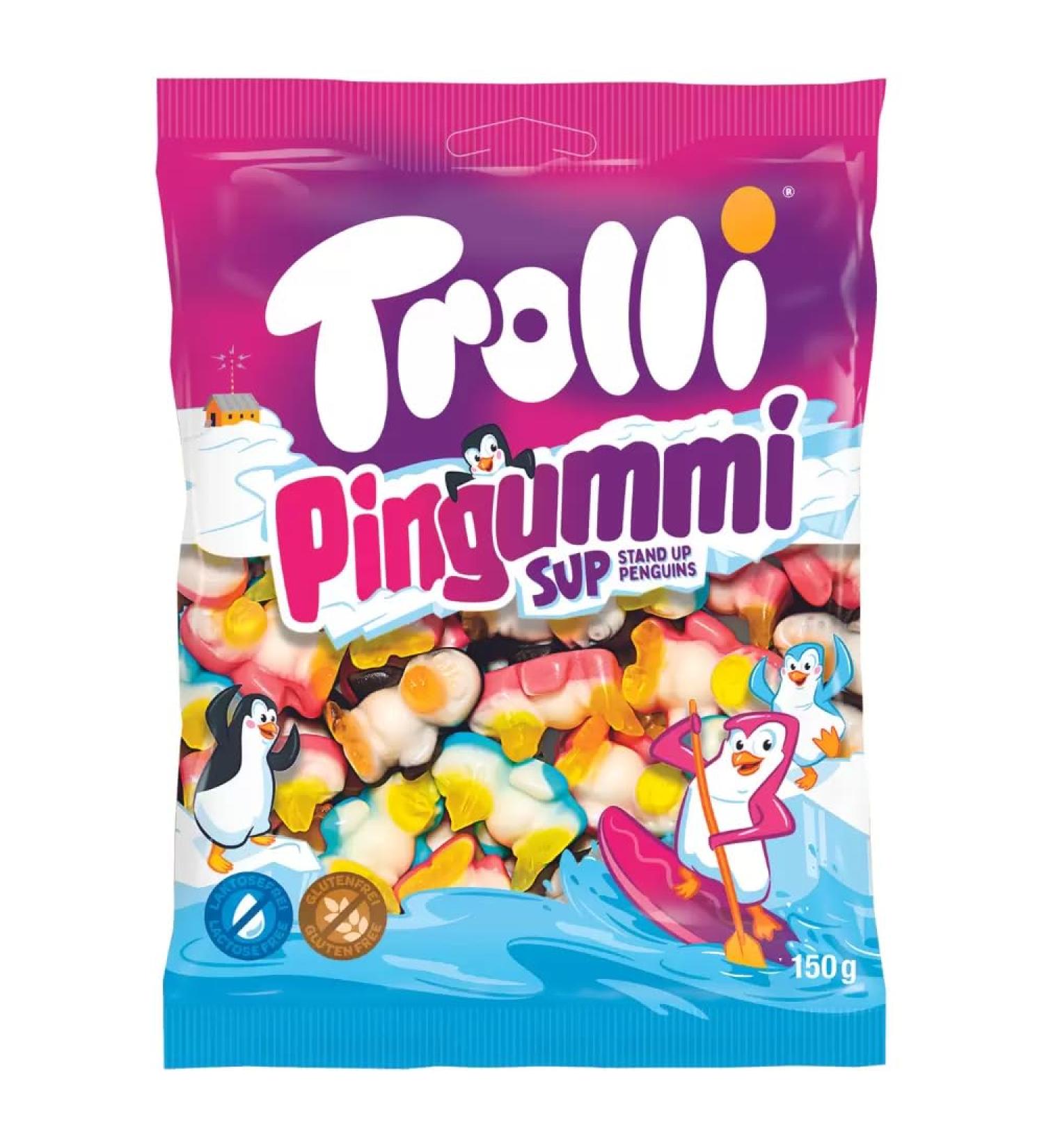 Taos Trolli Pingummi Penguins Fruit Flavour Sweets 150g (Pack of 3)
