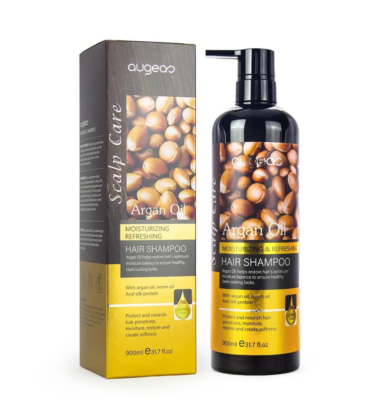 Argan Oil Shampoo - Natural Dandruff Solution Moisturizing Scalp & Hair Nourishment - Buy Online on GoSupps.com