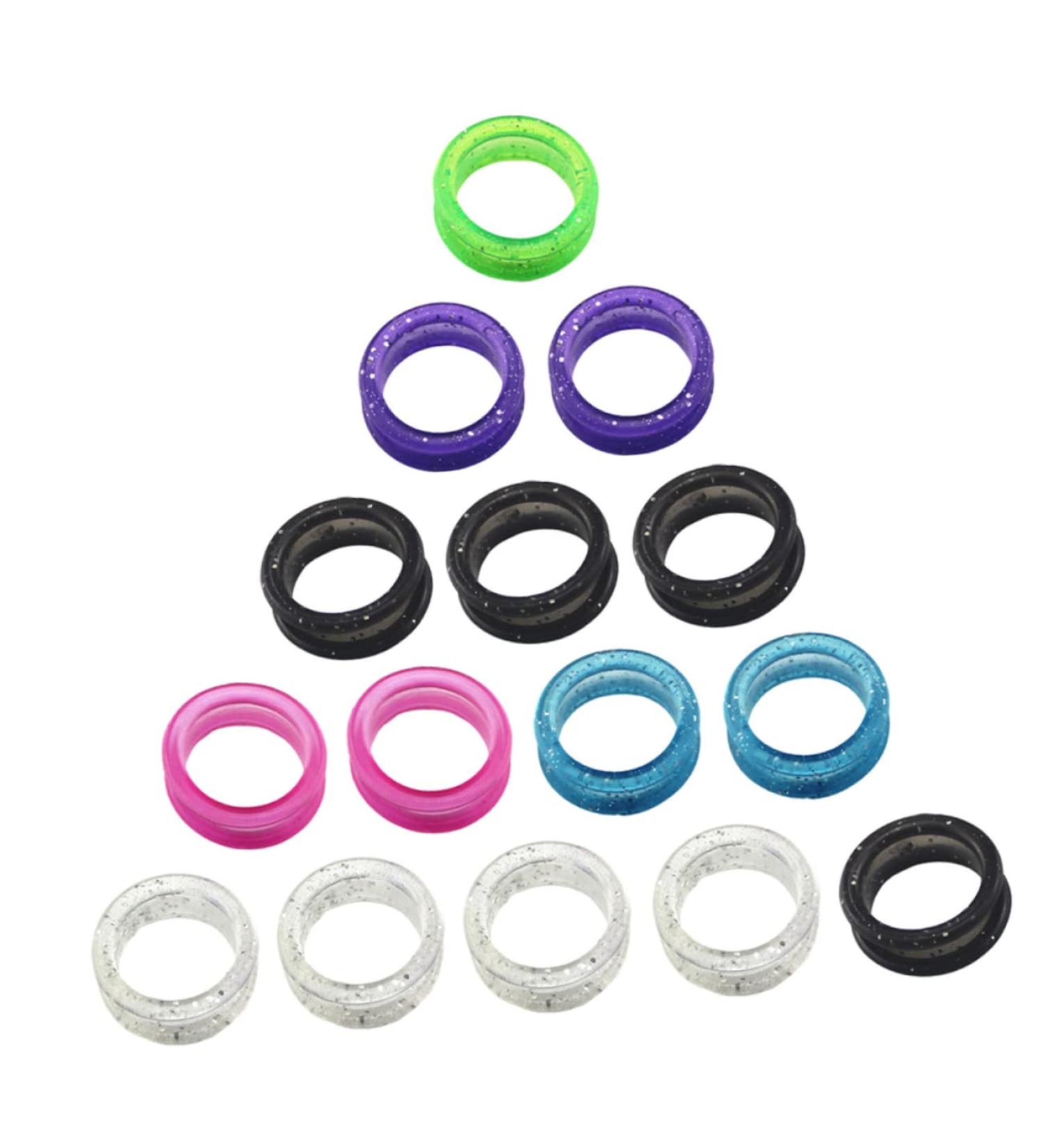 Buy Minkissy 16PC Scissors Silicone Finger Rings | Thumb & Finger Protection for Hairdressers | Premium Scissor Accessories - Buy Online on GoSupps.com