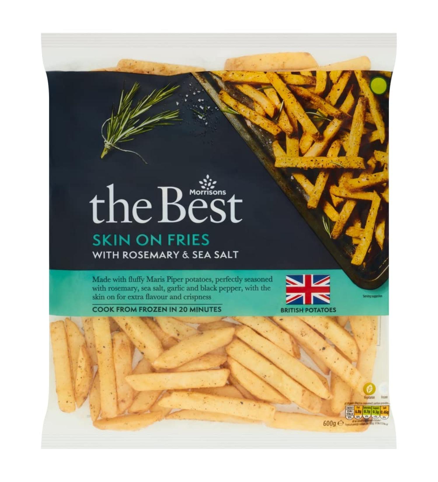 Morrisons Skin on Fries with Rosemary & Sea Salt 600g