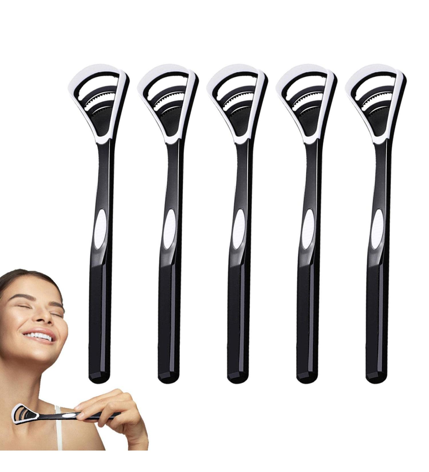 Stronrive Tongue Cleaner - 5-Part Brush for Bad Breath | Effective Oral Care for Adults & Children - Buy Online on GoSupps.com