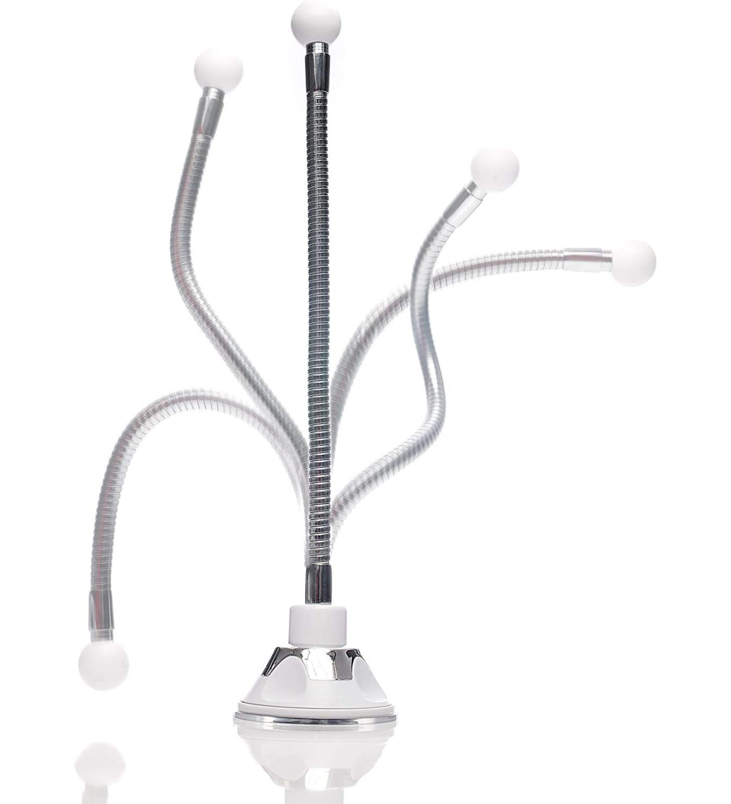 Fancii Chrome Gooseneck Attachment with Locking Suction Cup - Compatible with Luna, Mira, and Maya LED Mirror Series - Buy Online on GoSupps.com