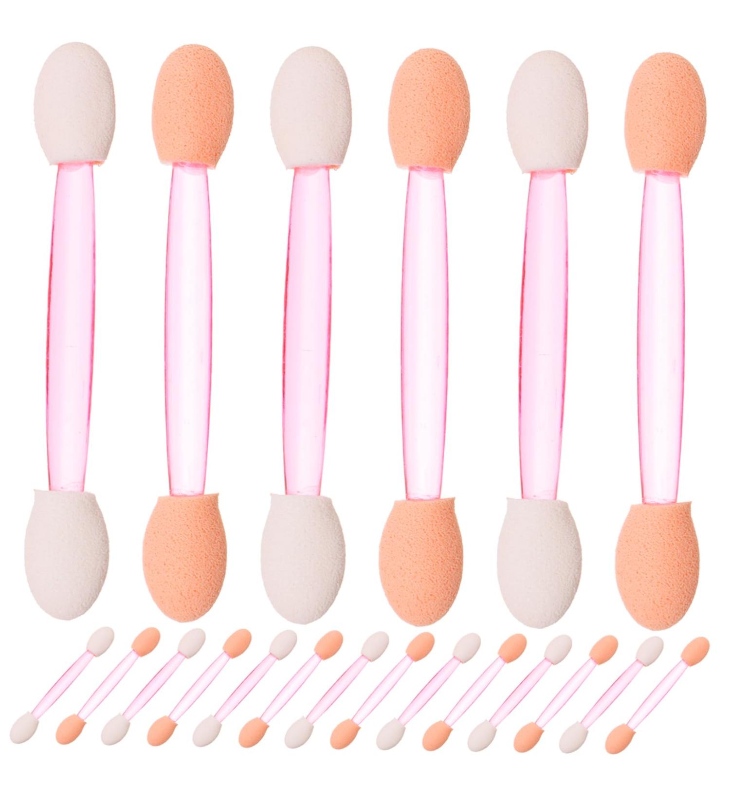 DOITOOL 100pcs Eye Shadow Stick Eyebrow Brush Applicator Makeup Eyeliner Brush Woman Emulsion Girl Pink 7.5x0.5cm Pink - Buy Online on GoSupps.com
