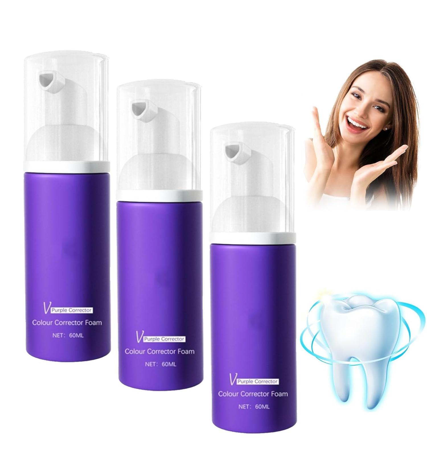 Purple Toothpaste for Teeth Whitening | Color Corrector Foam & Stain Removal | Boost Oral Health & Gum Repair - Buy Online on GoSupps.com