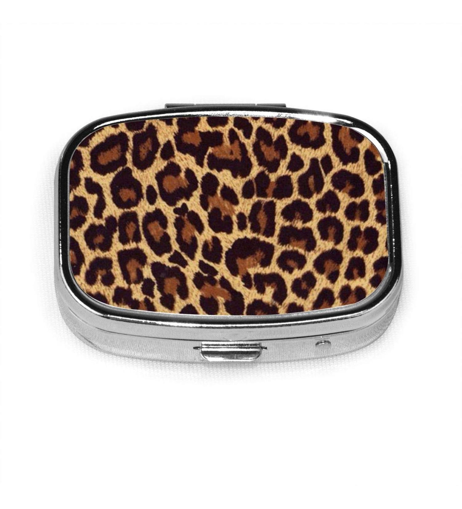 BAGR Cool Cheetah Leopard Portable Pill Organizer | Travel Pill Box for Supplements & Medication - Buy Online on GoSupps.com
