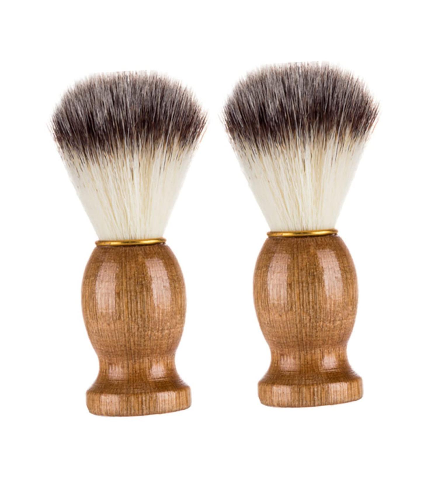 Angoily Men's Shaving Brush & Razor Set - Stainless Steel Goatee & Beard Grooming Essentials - Buy Online on GoSupps.com