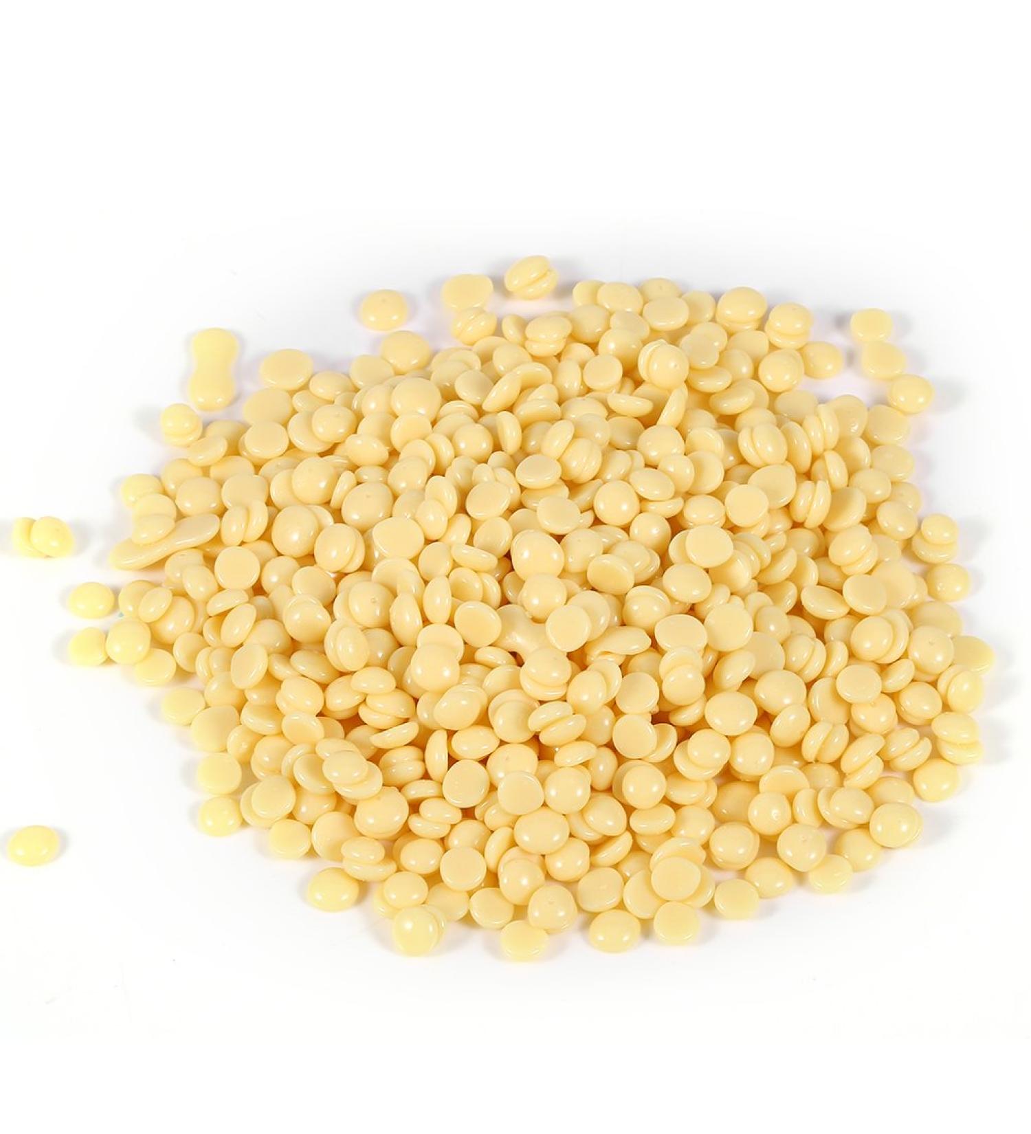100g Hard Wax Beans for Hair Removal - Body Bikini & Arm Waxing - Milk Flavor for Men & Women - Buy Online on GoSupps.com