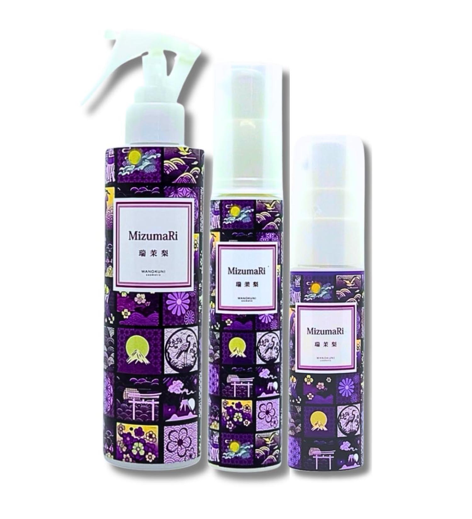 MizumaRi 3-Step Hair & Skin Renewal Set | Boost Hair Volume, Calm Sensitive Skin & Restore Glow | Japanese Fragrance-Free Antioxidant Formula - Buy Online on GoSupps.com