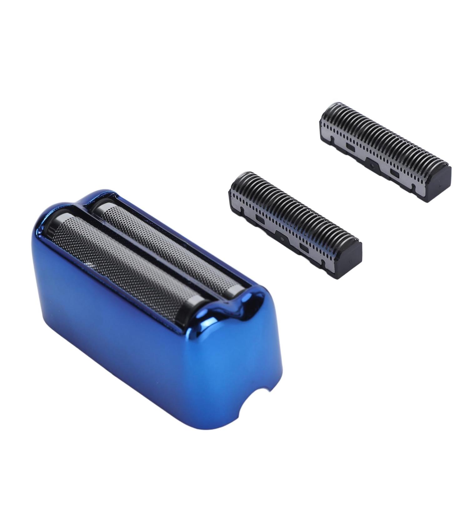 High-Quality Electric Trimmer Head Foil - Stainless Steel Replacement Trim Foil for Perfect Fit (Blue) | Spiral Surfaces & Curved Edges - Buy Online on GoSupps.com