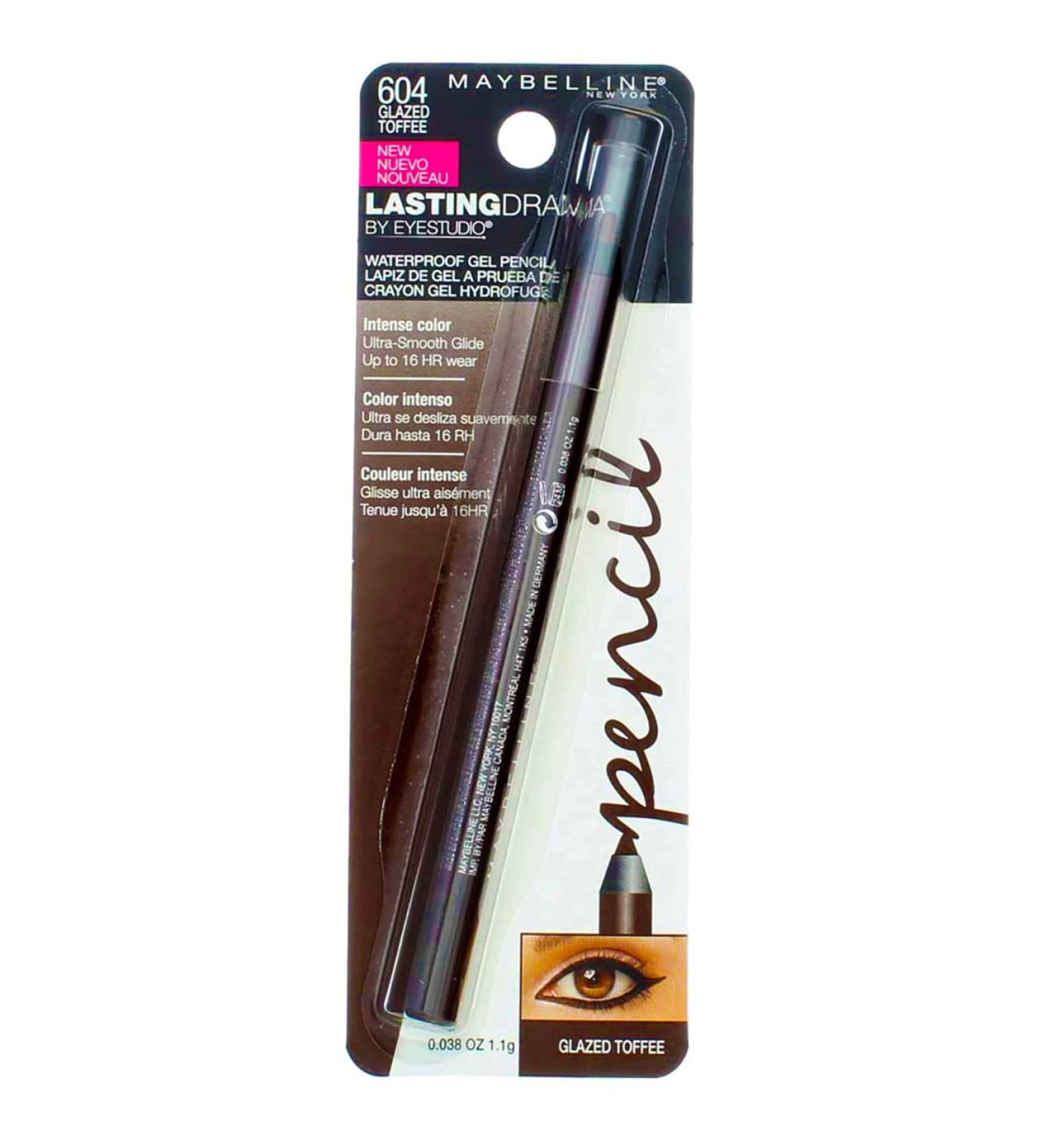Maybelline Eye Studio Lasting Drama Pencil 604 Glazed Toffee .04oz - Buy Online on GoSupps.com