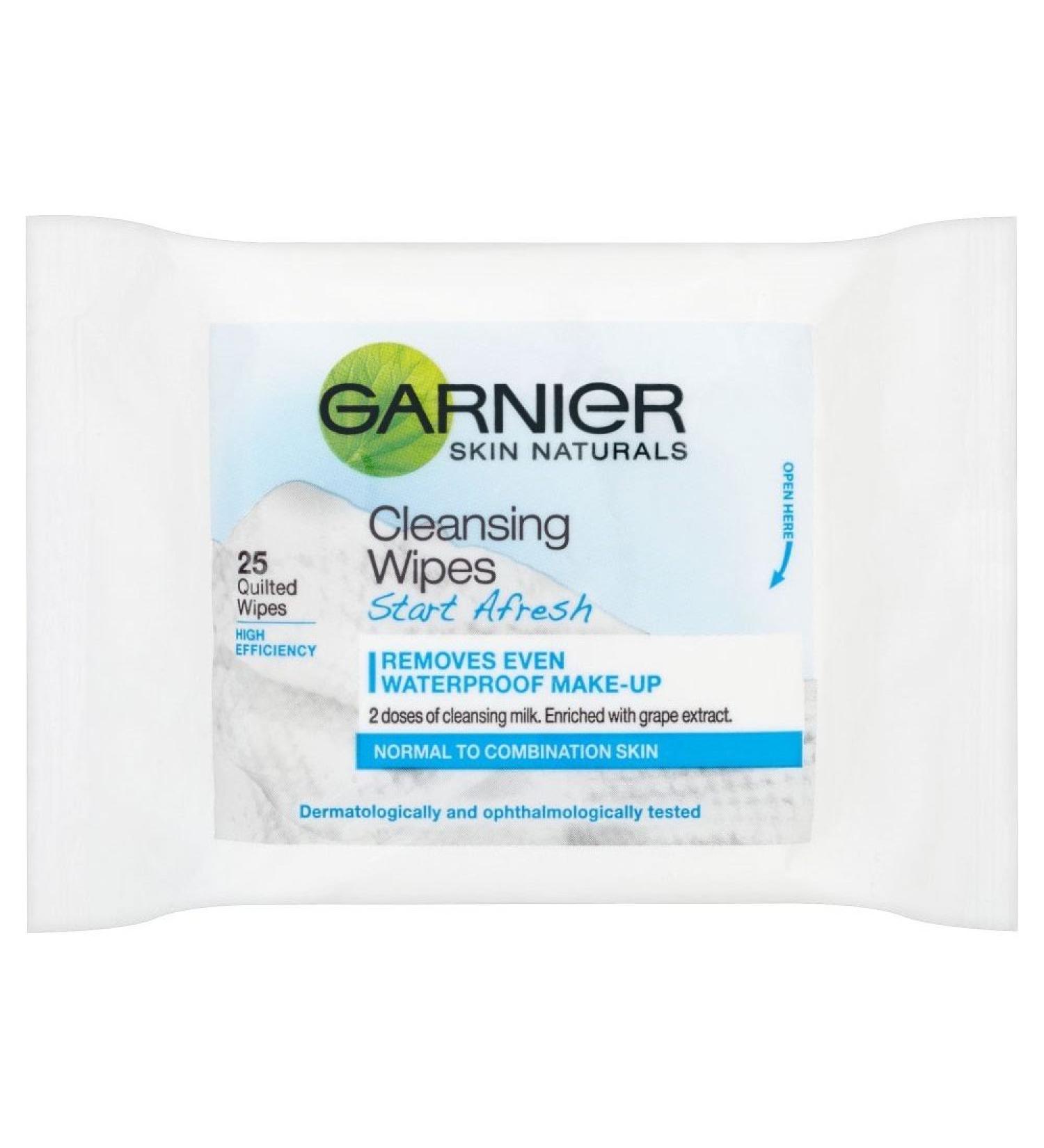 Garnier Skin Naturals Start Afresh Cleansing 25 Face Wipes 25 Count (Pack of 1) Start Afresh