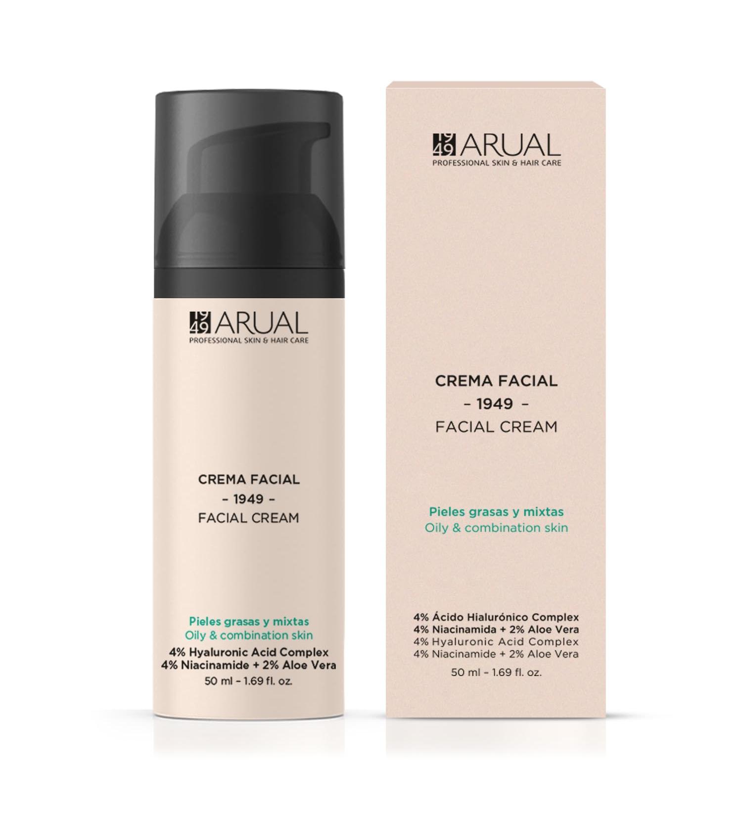  ARUAL Anti-aging face cream - Arual - 4% Hyaluronic Acid Complex + 4% Niacinamide + 2% Aloe Vera. - Buy Online on GoSupps.com