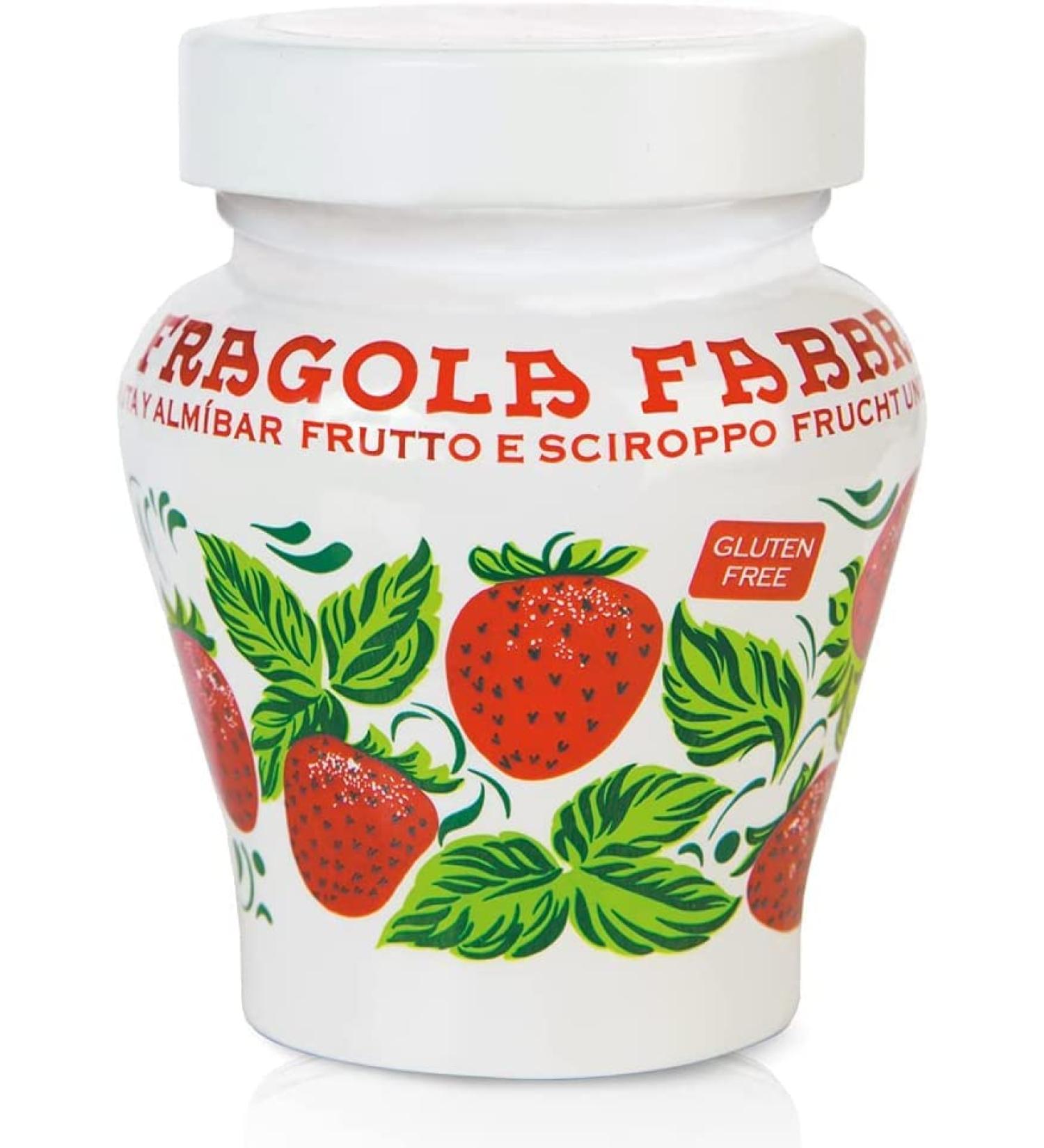 3 x Fabbri Strawberry Opaline 230 g Strawberries in Syrup + Italian Gourmet Polpa - Buy Online on GoSupps.com