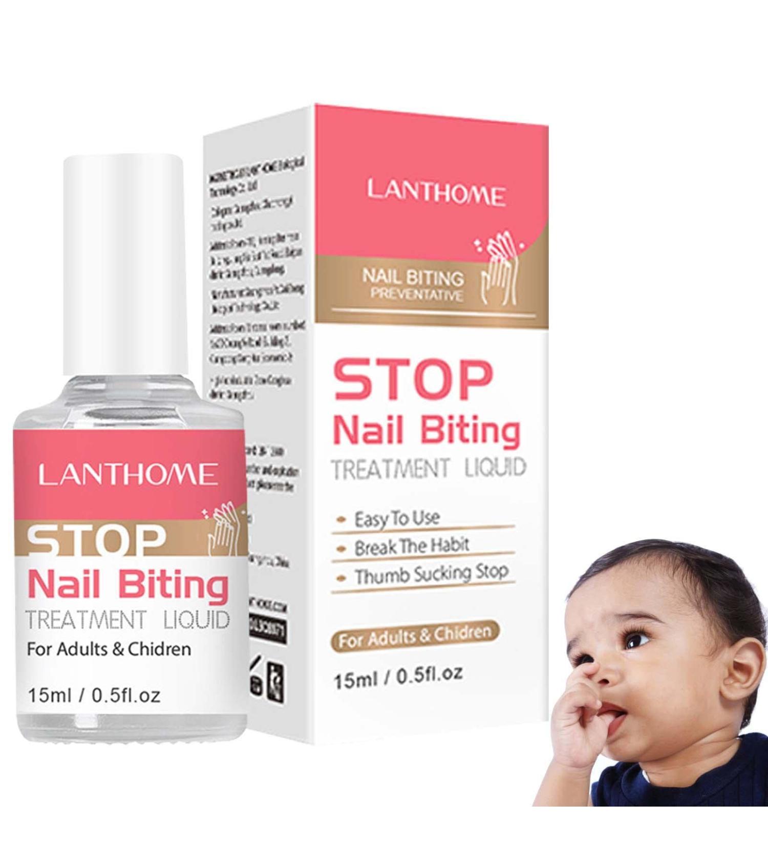  EUBEISAQI 2 x Nail Chewing Prevention 15 ml Effective Anti-Nail Polish Nail Polish Multi-Use Natural Nail Polish for Thumb Sucking for Adults and Adults Eubeisaqi - Buy Online on GoSupps.com