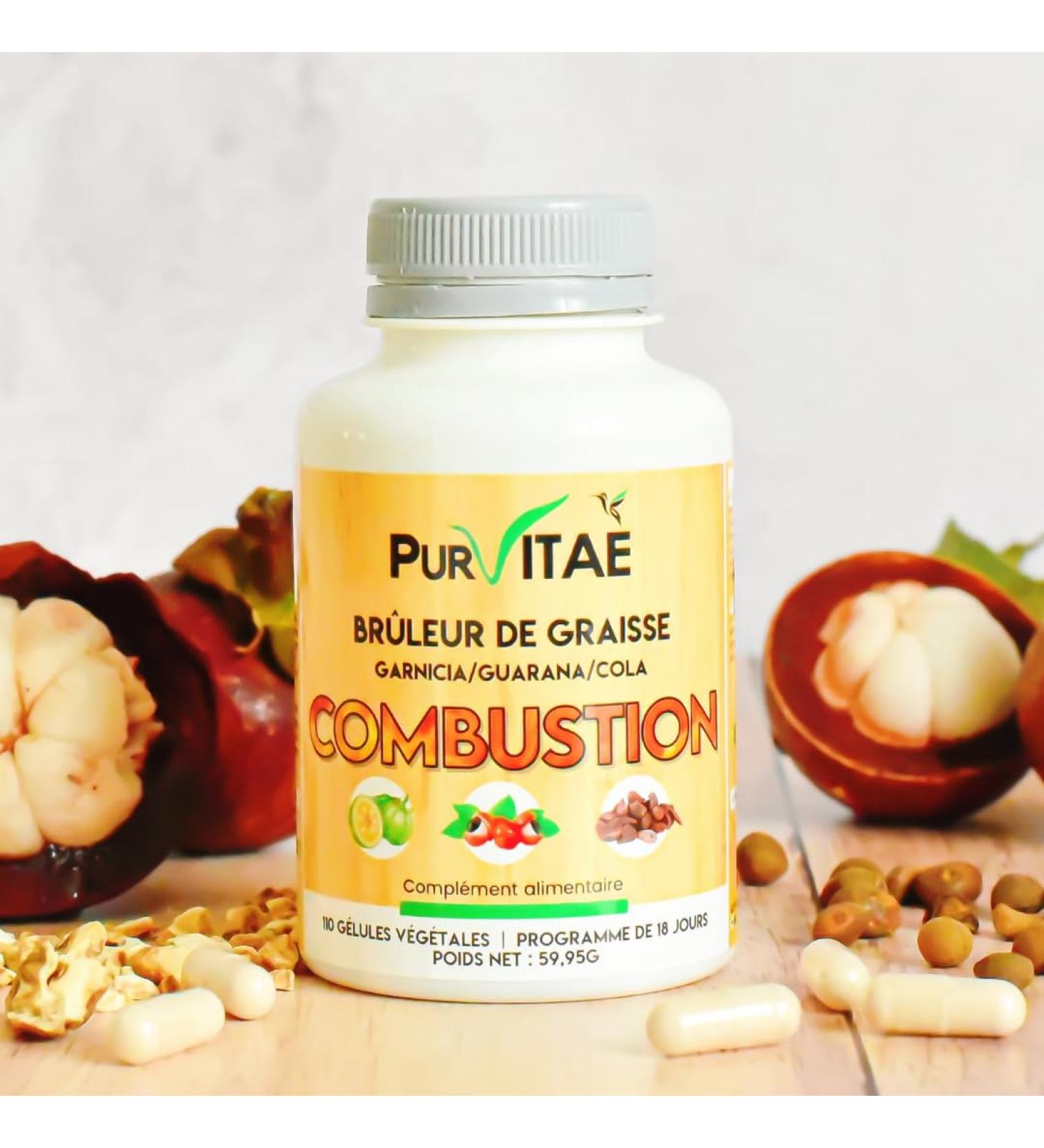 Powerful Fat Burner | Garcinia Inulin Guarana and Cola | Increases Metabolic Rate | Made in France | 18 Days of Treatment | Pure Vita Burning - Buy Online on GoSupps.com