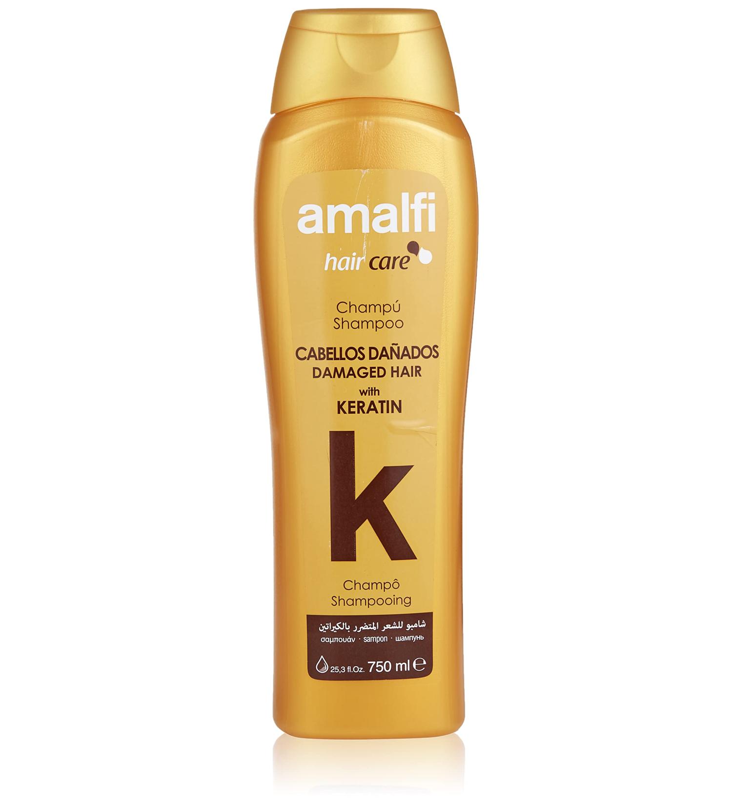 Amalfi Keratin Shampoo for Damaged Hair - Intensive Repair & Hydration 25.3 Fl Oz | Shop Internationally - Buy Online on GoSupps.com