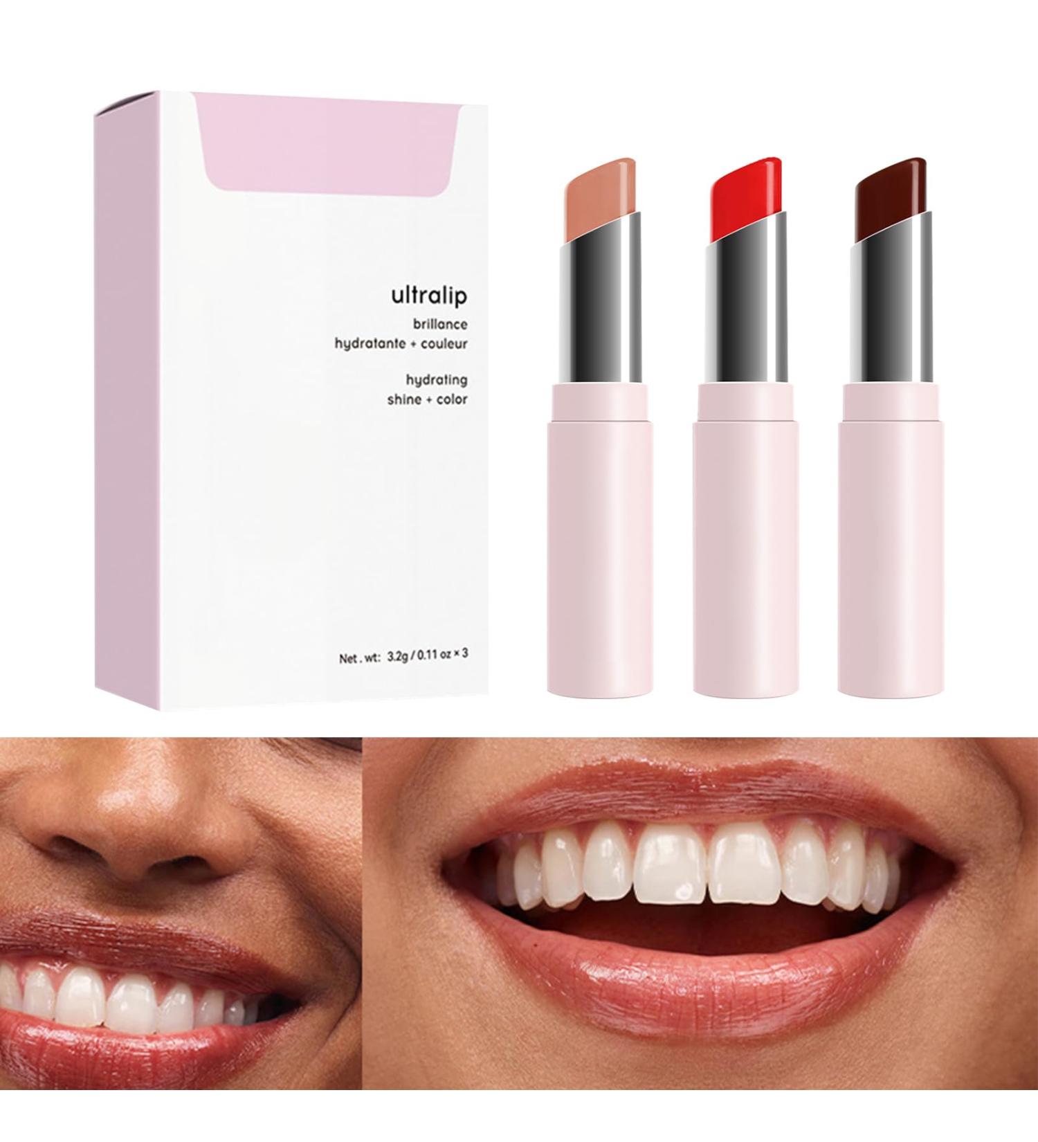  bellv Moisturizing lip balm for dry lips 3-pack of waterproof non-greasy long-lasting lip glosses Girls' face makeup for home work shopping Bellv - Buy Online on GoSupps.com