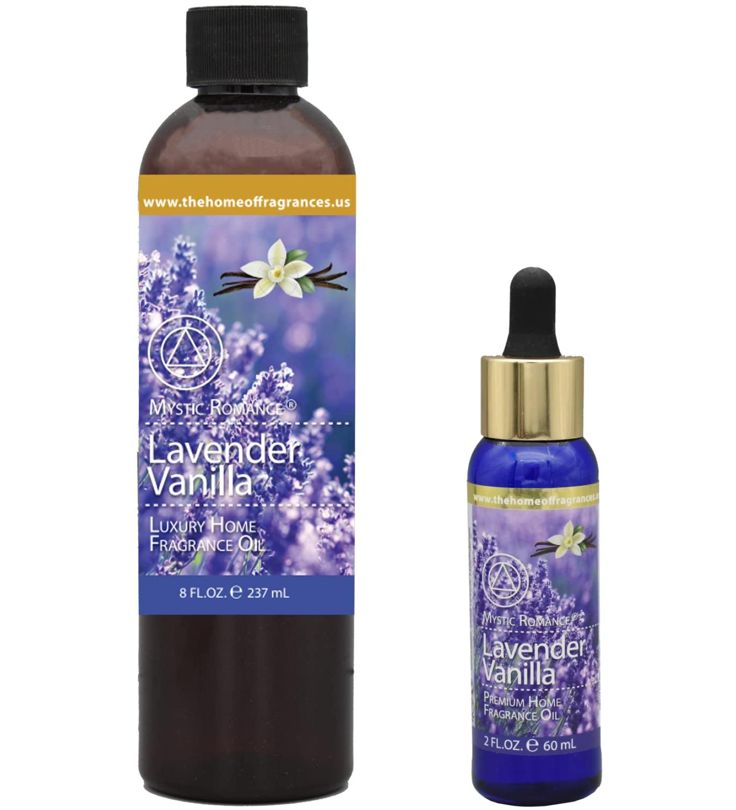 The Home of Fragrances - Set of 2 Bottles of Fragrance Oils - 2oz & 8oz (Lavender Vanilla)
