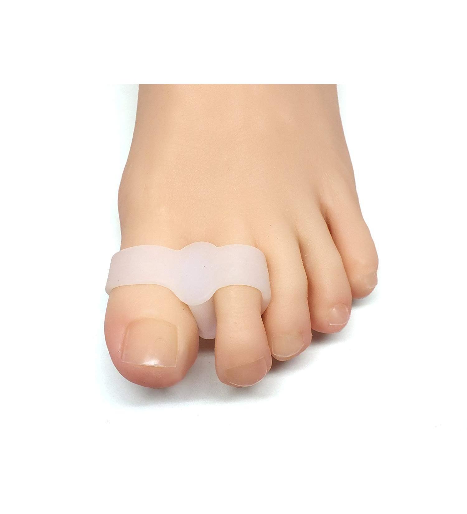 ZenToes Toe Separators - Pack of 4 Soft Gel Bunion Correctors with 2 Loops | White Gel - Buy Online on GoSupps.com