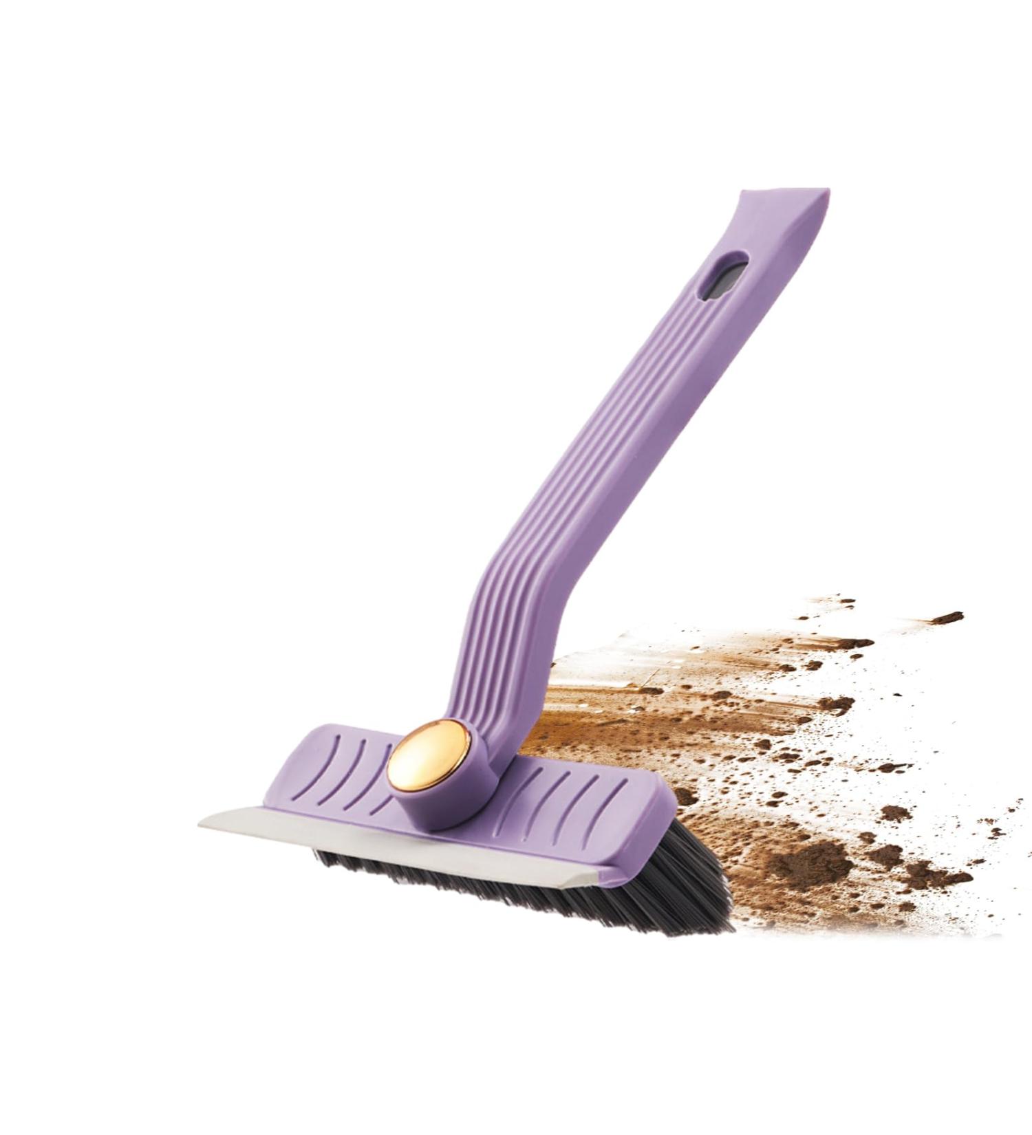 Rotating Tile Brush HeavyDuty Shower Scrubber Brush Scrubbing Cleaning Grout Brush Heavy Duty Stiff Bristle Scrubber Adjustable V Shaped Cleaning Brush for Tiles Mirrors Purple - Buy Online on GoSupps.com