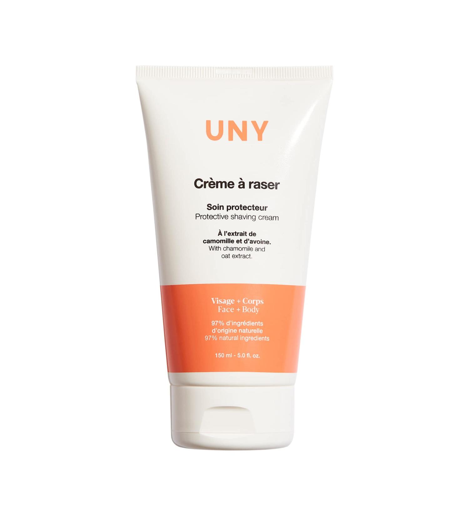  UNY UNY Shaving Cream 150ml - Protective Agent - Shaving cream for women and men. Suitable for all with oat extract bisabolol cleansing agents lavender extract. - Buy Online on GoSupps.com