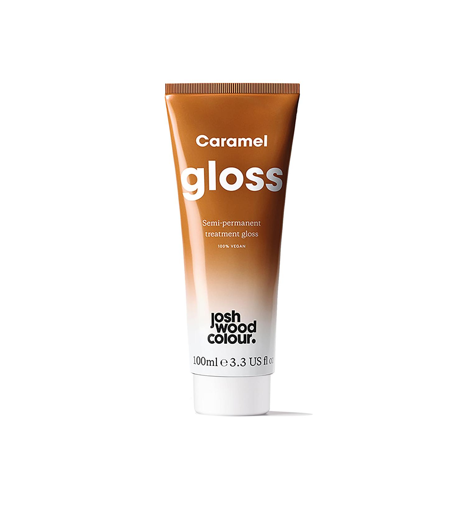 Josh Wood Hair Gloss (Caramel) - Semi-Permanent Enriching Brown Hair Gloss - Adds Warm Caramel Tones - 6 Washes Lasting Vegan Formula - 100ml - Buy Online on GoSupps.com