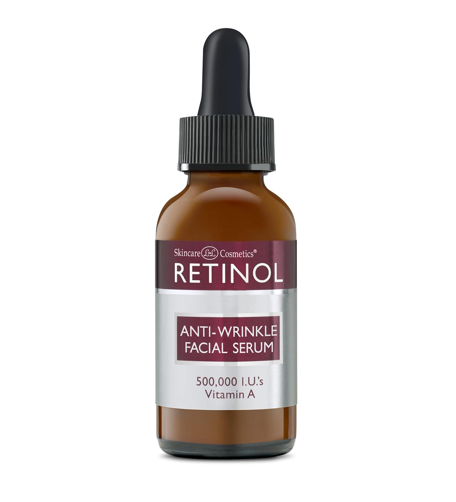 Retinol Anti-Wrinkle Facial Serum - Improve Skin Elasticity & Tone, Reduce Fine Lines & Wrinkles - Vitamin A Concentrate for Youthful Appearance - Buy Online on GoSupps.com