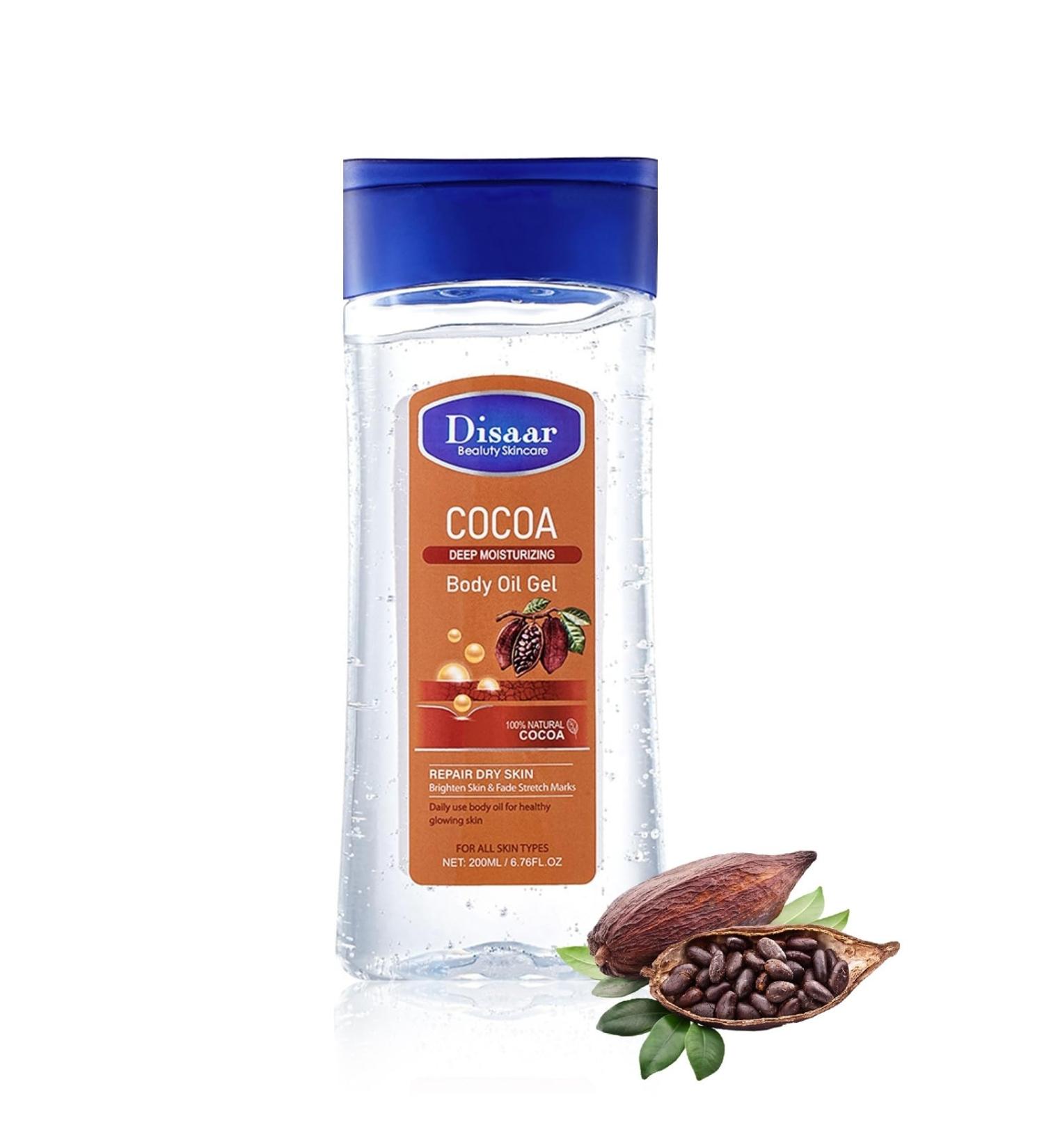 Body Oil for Women - Cocoa Body Oil - Body Skin Care for Hydrating Nourishing Reparing - Body Oil for Dry Skin - Body Care for Anti-Wrinkles & Reduce Fine Lines - Stretch Mark Oil - Buy Online on GoSupps.com