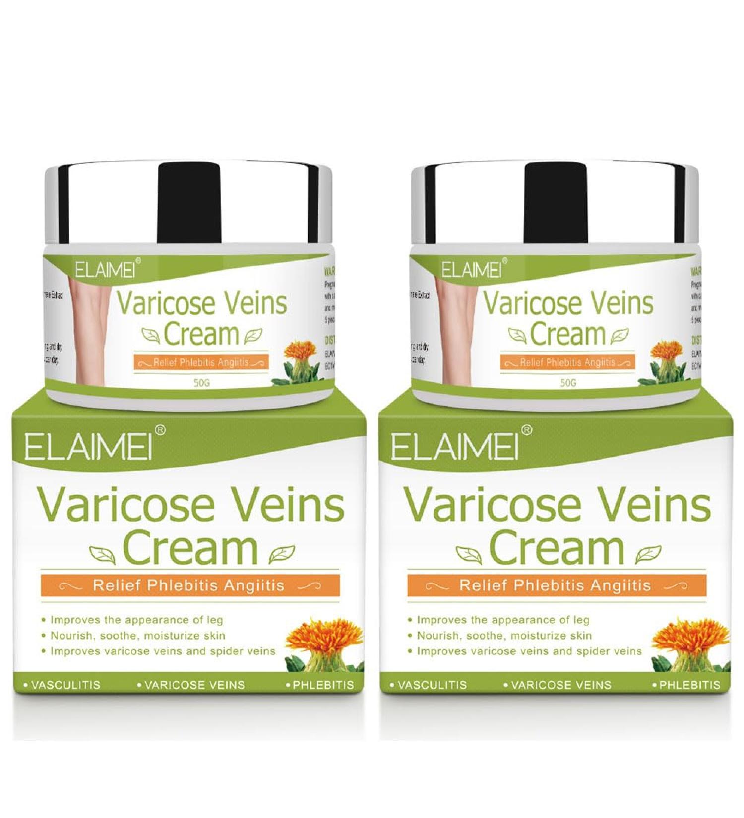 Varicose Veins Cream - Eliminate Varicose & Spider Veins Relieve Heaviness & Phlebitis | Improve Leg Appearance - 2PCS - Buy Online on GoSupps.com