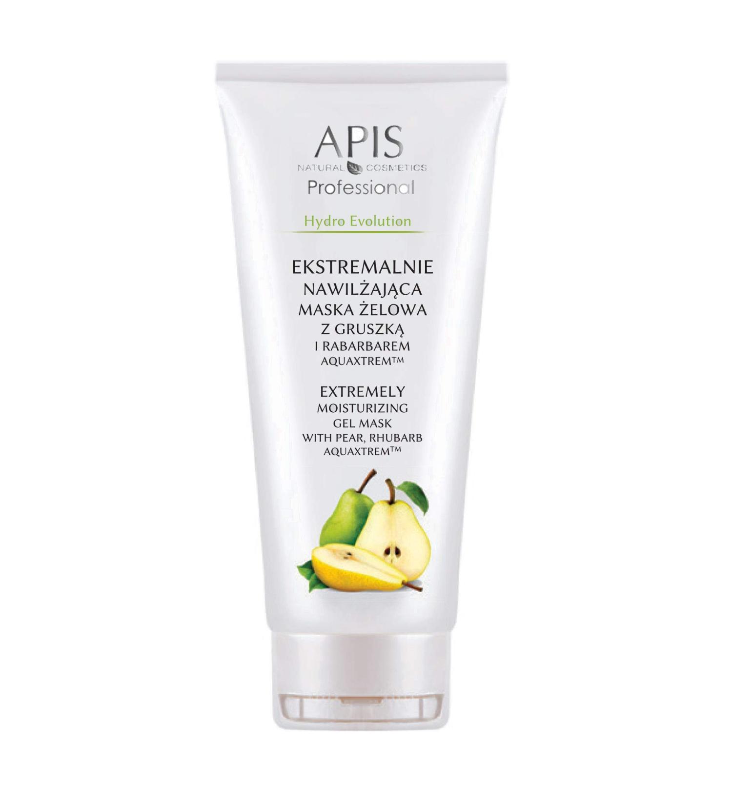 Bee APIS Hydro EVOLUTION extremely hydrating gel mask with pear rhubarb aquaxtrem complex extreme and lasting hydration 200 ml