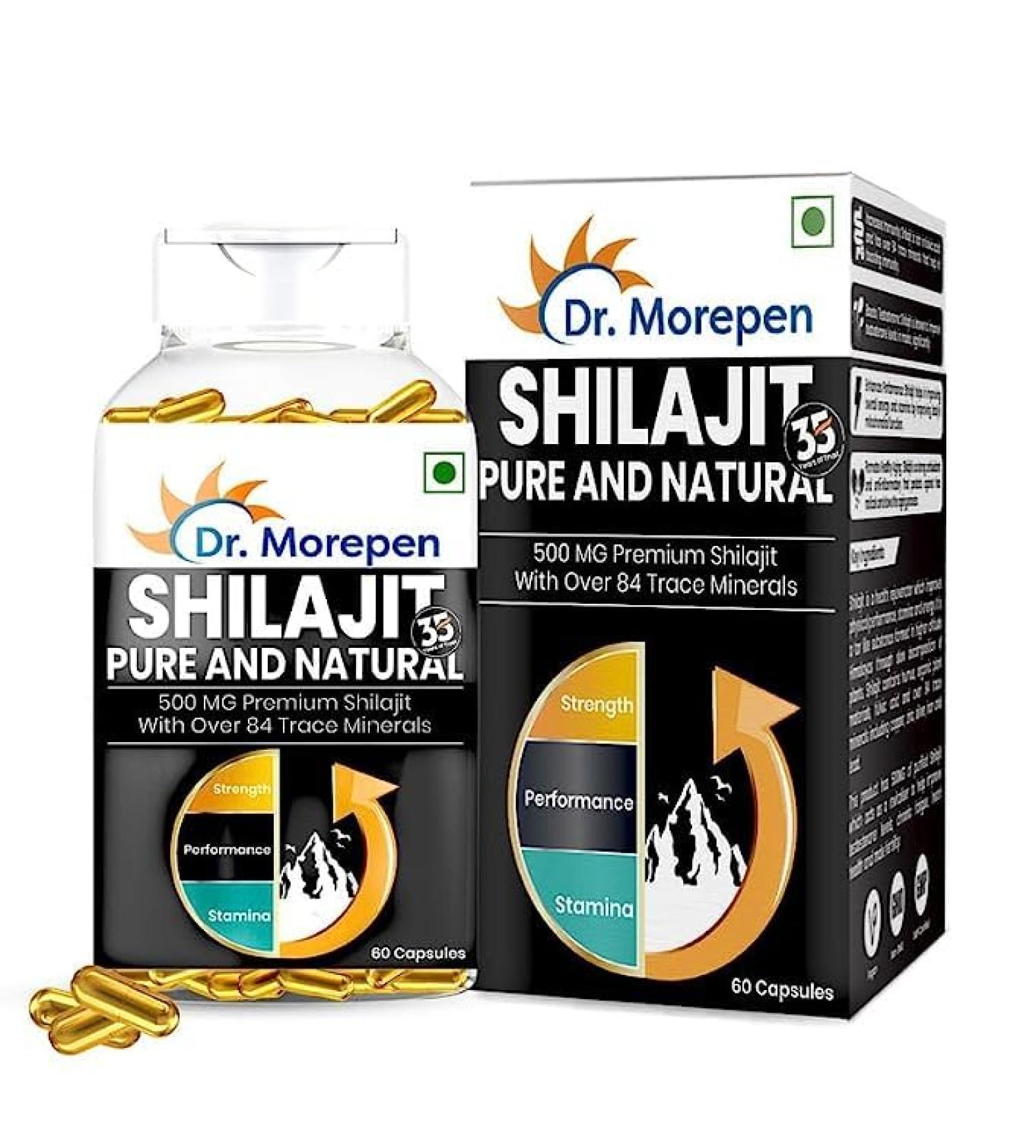 Pure Himalayan Shilajit Capsules | Energy & Focus Support | Vegan & Natural | 84+ Minerals | 1 Bottle - Buy Online on GoSupps.com