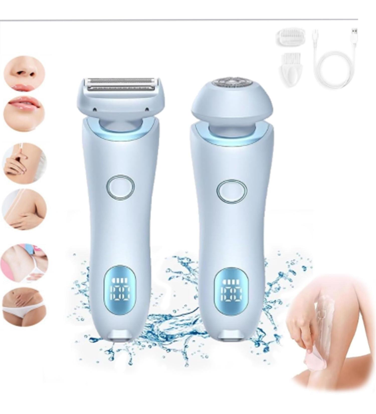 Dusk Official Razor Glide Pro 3.0 Razor Dusk Official Electric Razor 2 in 1 Electric Shaver for Women Shaver Waterproof Wet-Dry Shaver for Legs Arm Underarm(Blue) - Buy Online on GoSupps.com