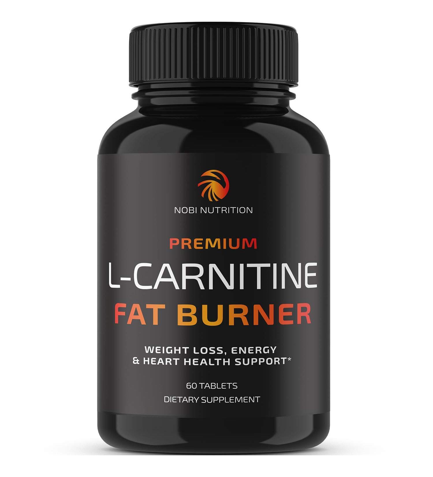 L-Carnitine Fat Burner by Nobi Nutrition | 60 Count | Metabolism & Thermogenic Booster | Appetite Suppressant & Carb Blocker for Healthy Weight Loss - for Women & Men - Buy Online on GoSupps.com