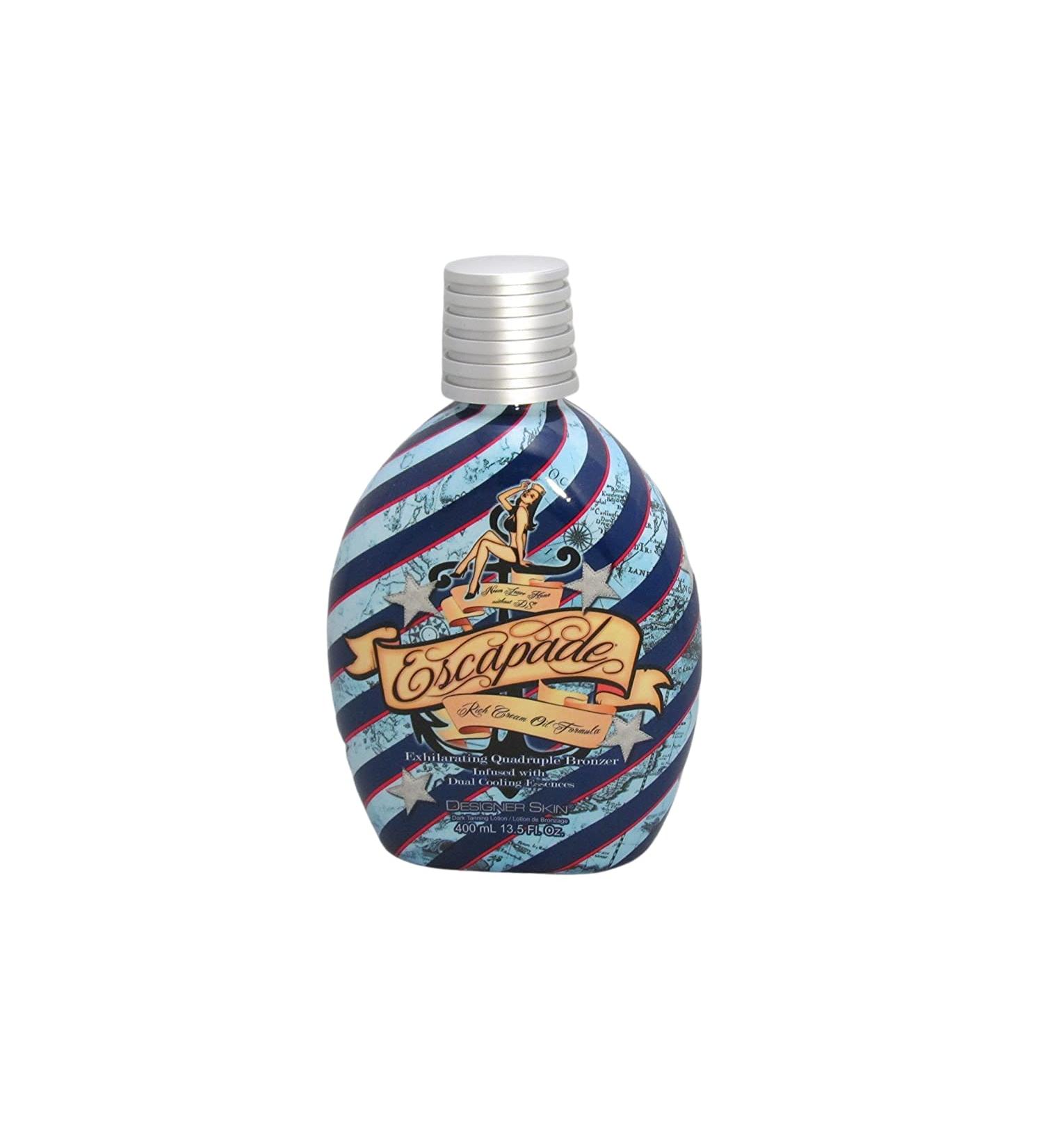 Designer Skin Escapade Dark Tan Intensifier Quadruple Bronzer Tanning Bed Lotion - 13.5 fl oz (400 ml) - Buy Online on GoSupps.com