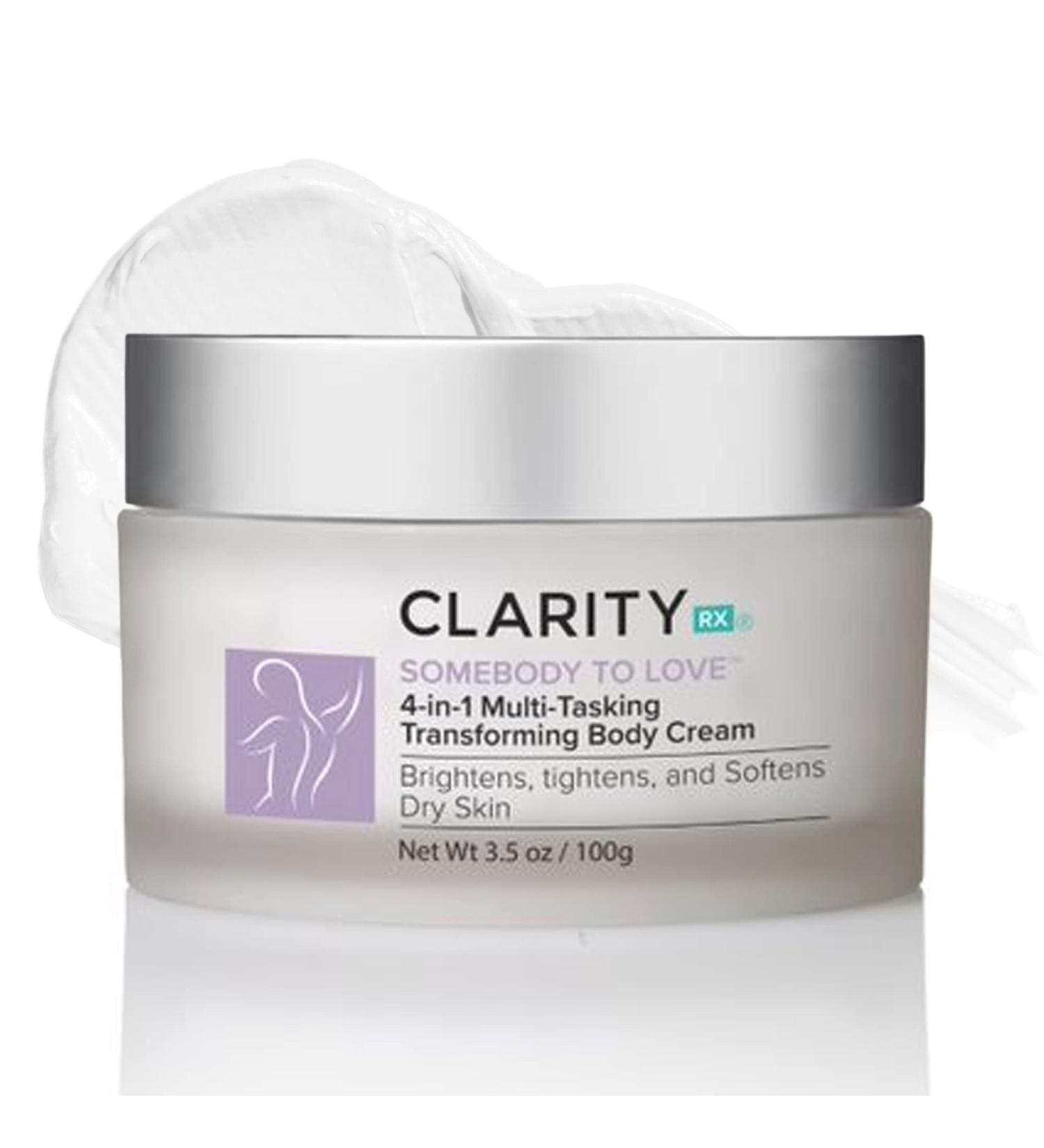 ClarityRx SomeBODY To Love 4-in-1 Anti-Aging Body Cream - Natural Moisturizing Lotion for Brightening Tightening & Smoothing Dry Skin (3.5 oz) - International Shipping Available - Buy Online on GoSupps.com