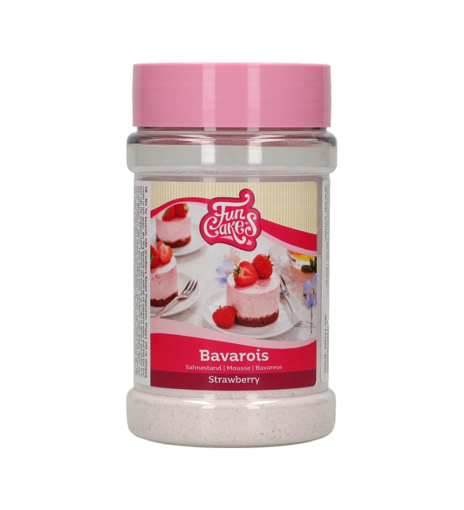 FunCakes Mix for Strawberry Bavarian: Delicious cream perfect dessert easy to use perfect as a cake topping d - Buy Online on GoSupps.com