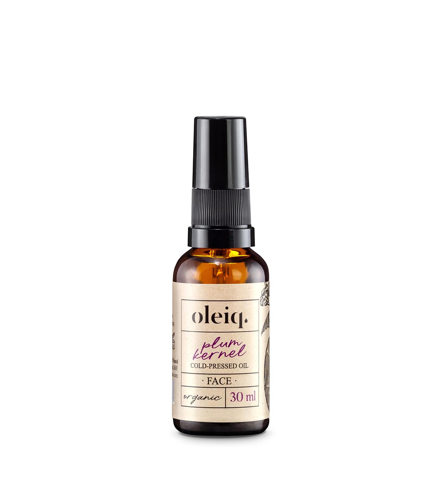 OLEIQ Plum Kernel Oil - Vegan Skin Care Oil for Firmer Vibrant Skin | 30ml Natural Cosmetics for Women & Men - Buy Online on GoSupps.com