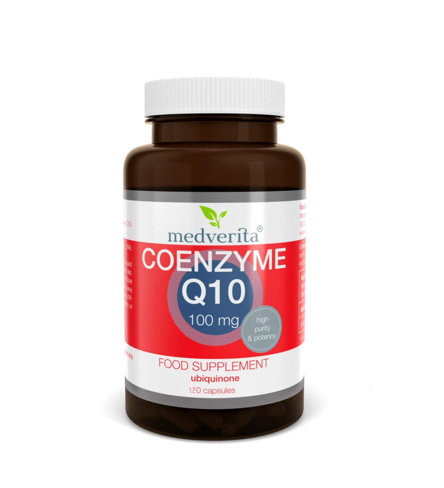MEDVERITA MEDVERITA Coenzyme Q10 Ubiquinone 100mg 120 Capsules